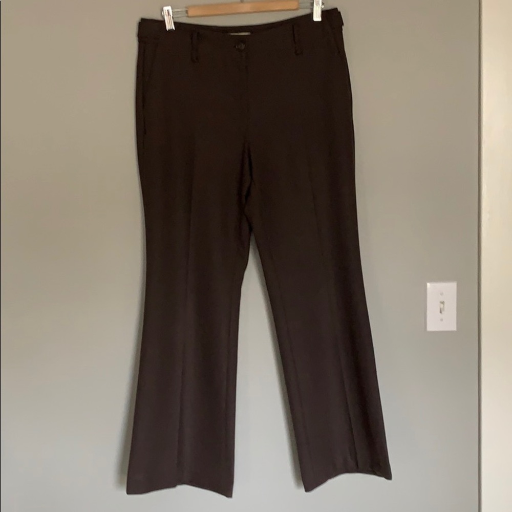 Chocolate brown heavier weight LOFT wide leg pants